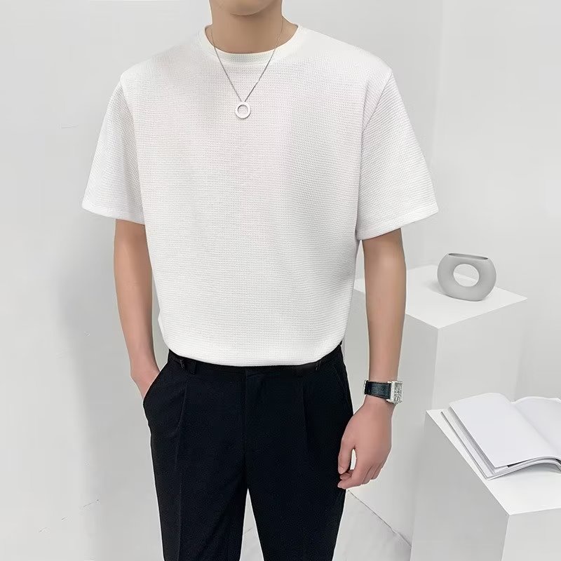 Áo Thun Tay Ngắn Màu Sắc Đơn Giản Có size Lớn M-3XL Thời Trang Theo Phong Cách Nhật Bản Cho Nam