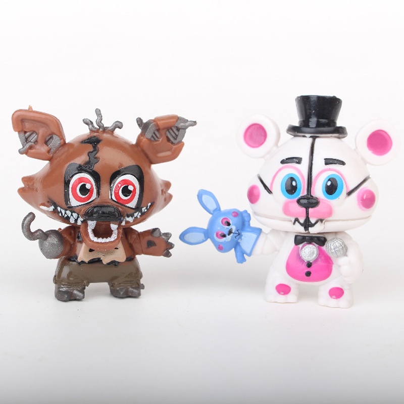 Set 8 Mô Hình Nhân Vật Phim Five Nights at Freddy 'S Freddy Bonnie Chica Foxy Freddy Fazbear' S 6-8cm