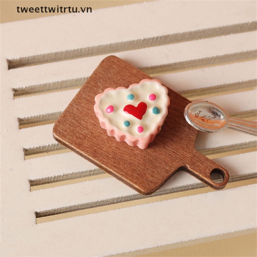 Bộ 5 Thớt Cắt Bánh Mì Tỉ Lệ 1: 12 Dùng Trang Trí Nhà Búp Bê