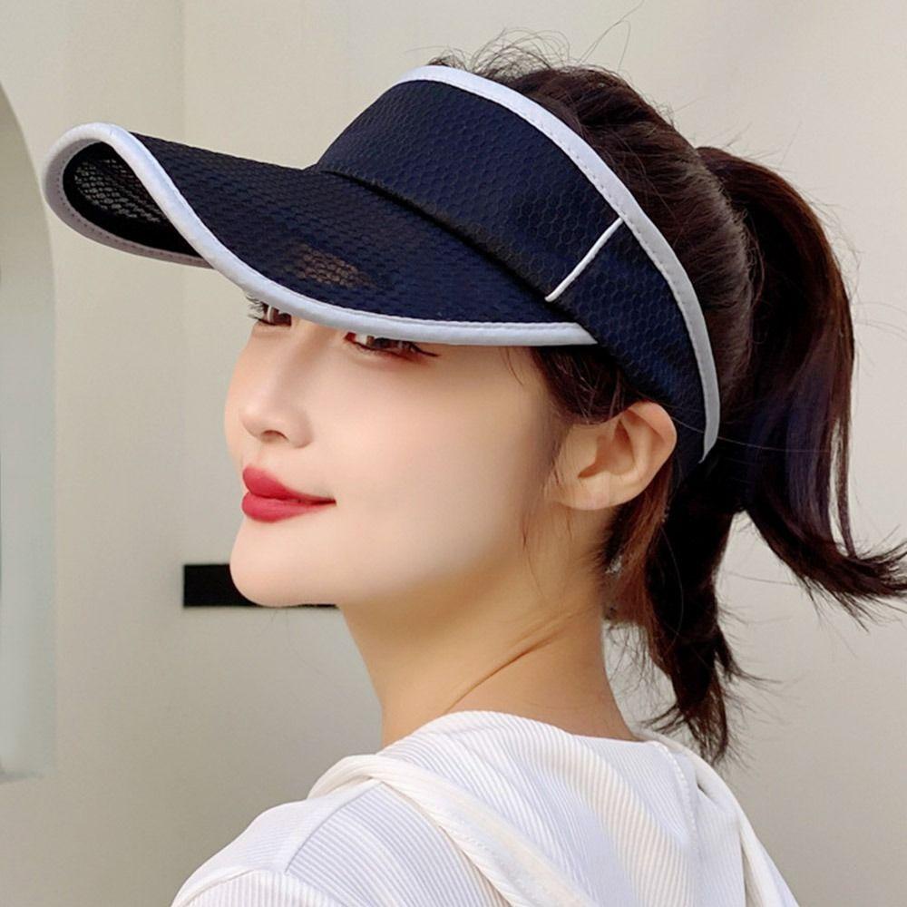 Mũ Lưỡi Trai Hở Chóp Phối Lưới Thoáng Khí Chống Tia Uv