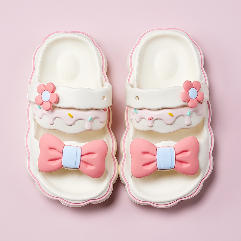 Cheerful Mario Dép Công Chúa Bằng EVA Đế Mềm Chống Trượt In Hình Mario Dễ Thương Thời Trang Mùa Hè Cho Bé Gái