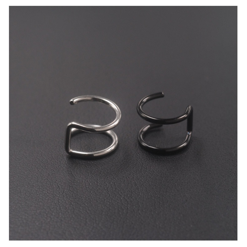 Khuyên Kẹp Tai / Môi / Kẹp Môi Hình Chữ U Bằng Thép Titan Phong Cách Punk Thanh Lịch