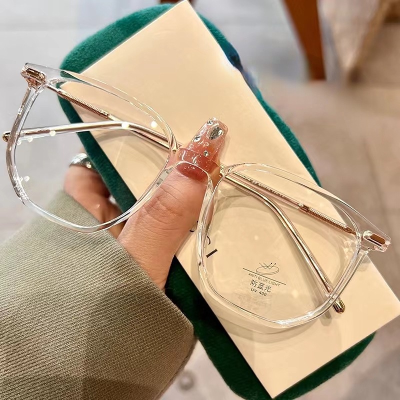 0-600°Mắt Kính Chống Ánh Sáng Xanh Trong Suốt Chuyên Dụng Chơi Game