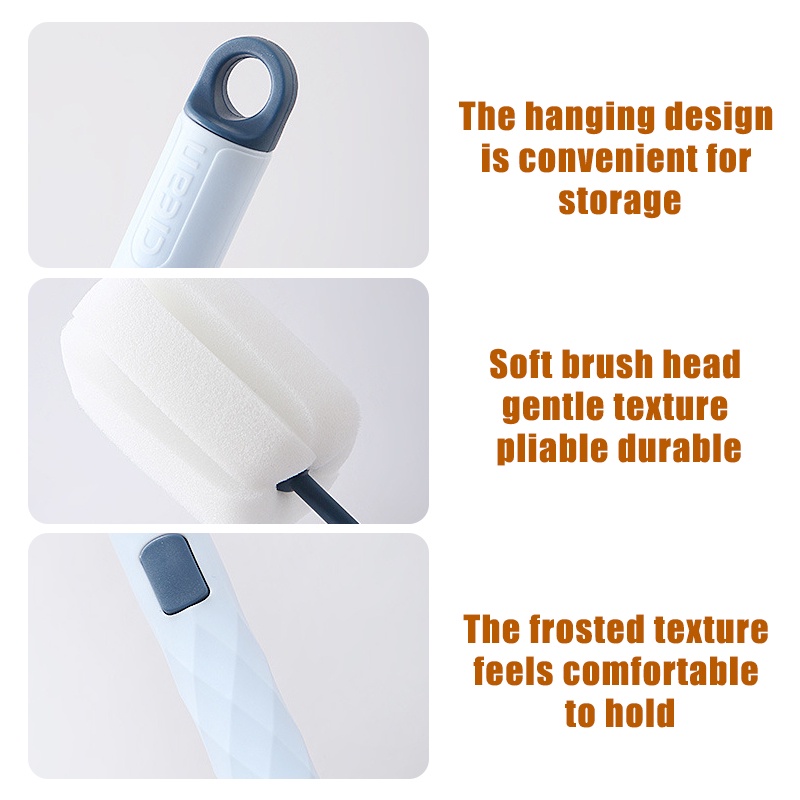 Cọ Rửa Ly Tay Cầm Dài Có Thể Tháo Rời Tiện Dụng