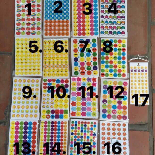10 Sticker mặt cười giá rẻ