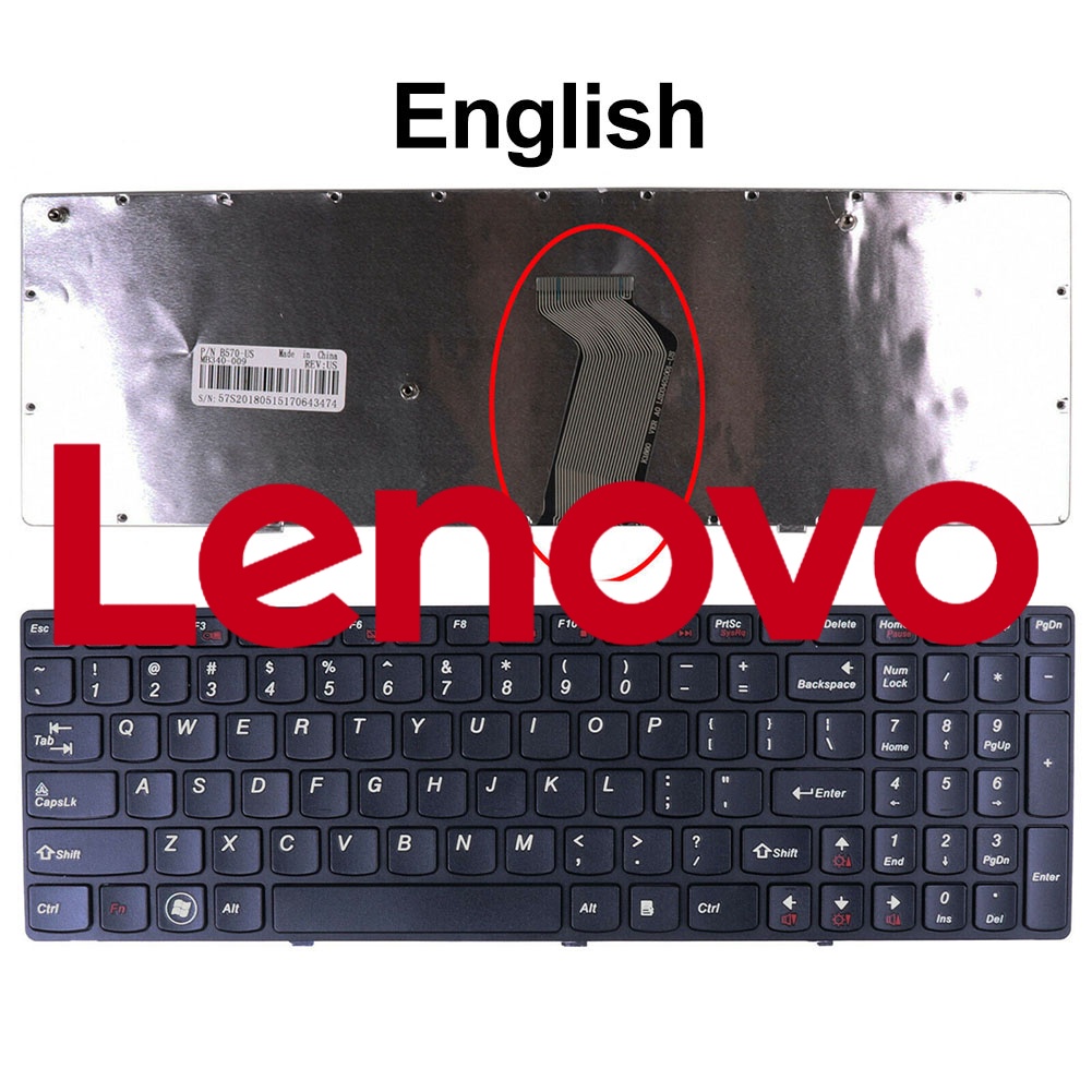 Bàn phím thay thế LENOVO chất lượng cao cho V570 V570C V575 Z570 Z575 B570 B590
