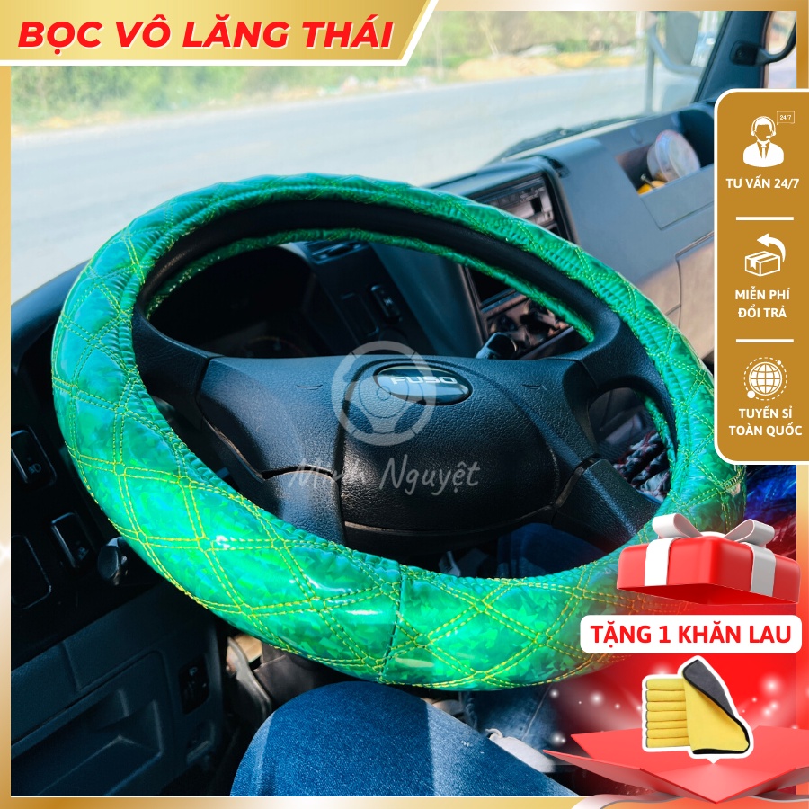 Bọc Vô Lăng Thái Loại 1, bọc vô lăng xe con, xe tải, xe du lịch Phản Quang đủ size 38cm - 49cm