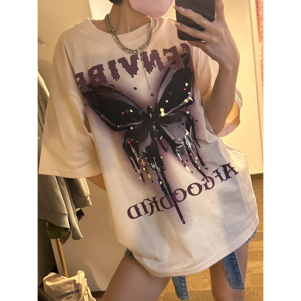 Áo thun NRVP 100% cotton tay ngắn plus size thời trang