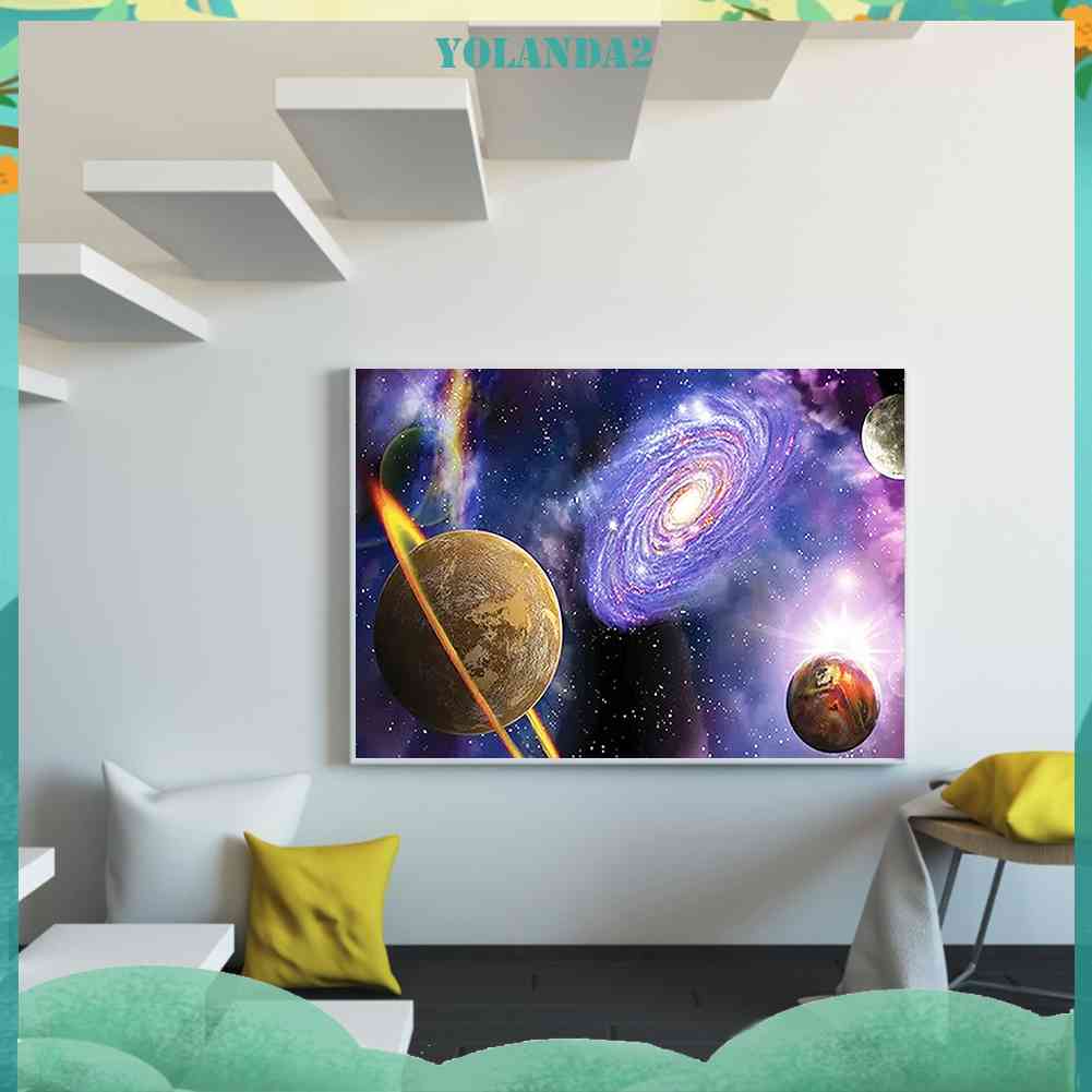 Bộ Tranh Đính Đá 5D DIY Hình Thiên Hà Độc Đáo Sáng Tạo