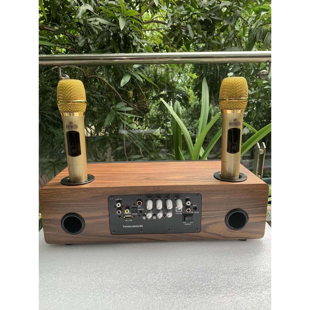 Trọn bộ karaoke gia đình Ontekco A300 không dây hát siêu đỉnh