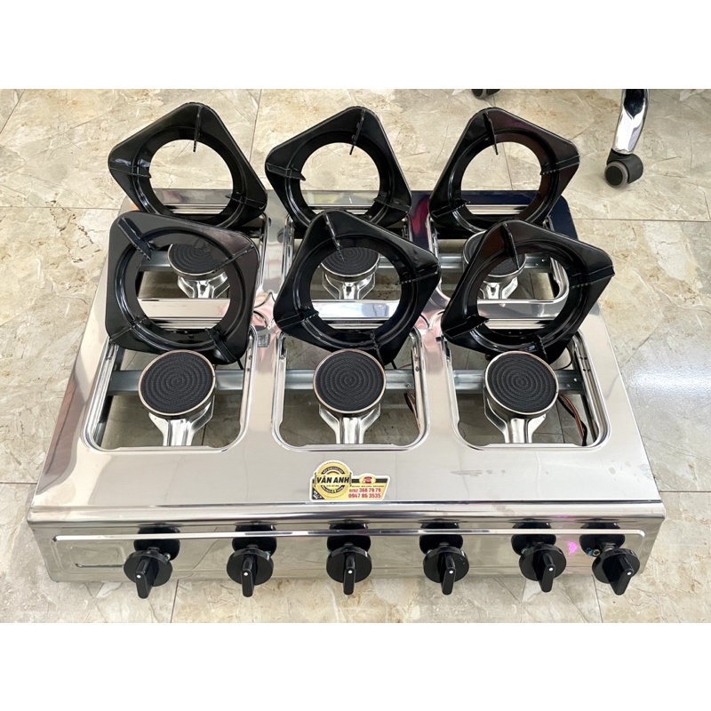 BẾP GAS 6 LÒ HỒNG NGOẠI