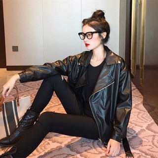 (Order) Áo khoác da nữ basic cá tính Ulzzang