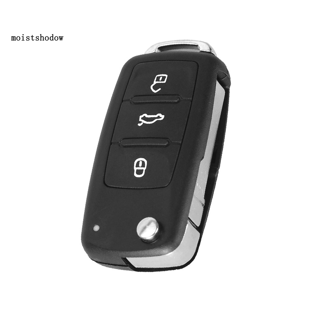 Vỏ Bảo Vệ Chìa Khóa Điều Khiển Từ Xa 3 Nút Cho Xe Hơi Tiguan Golf Sagitar Polo MK6