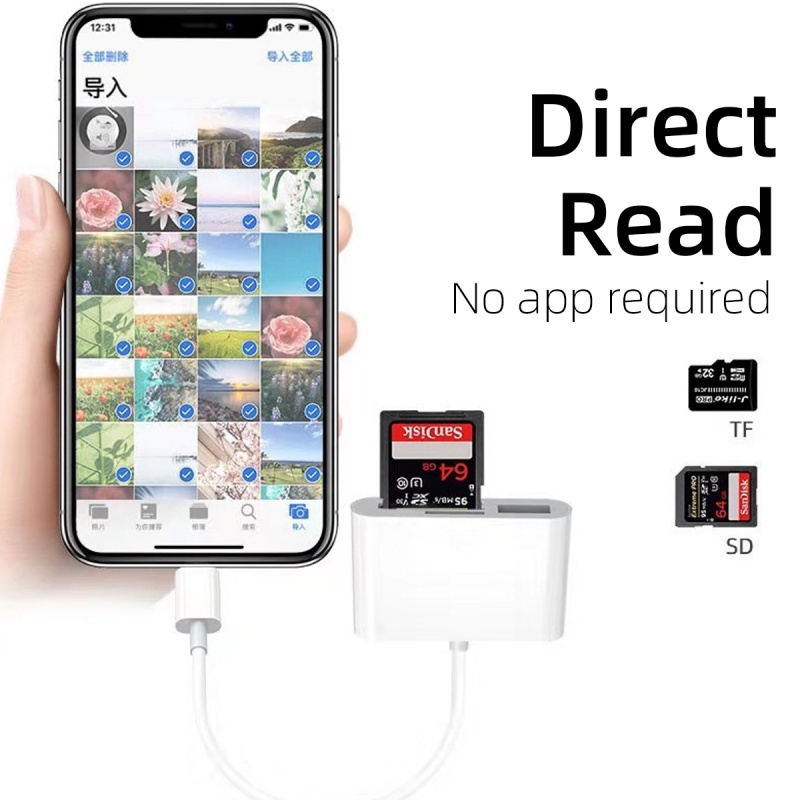 Đầu Đọc Thẻ Nhớ Micro USB OTG 3 Trong 1 Cho Điện Thoại OPPO Vivo
