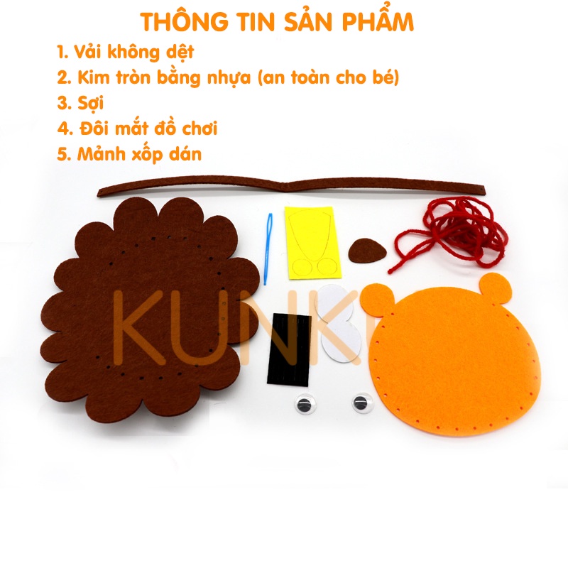 Túi Xách Thủ Công Bằng Vải Nỉ Tập Các Kỹ Năng Cơ Bản Cho Bé