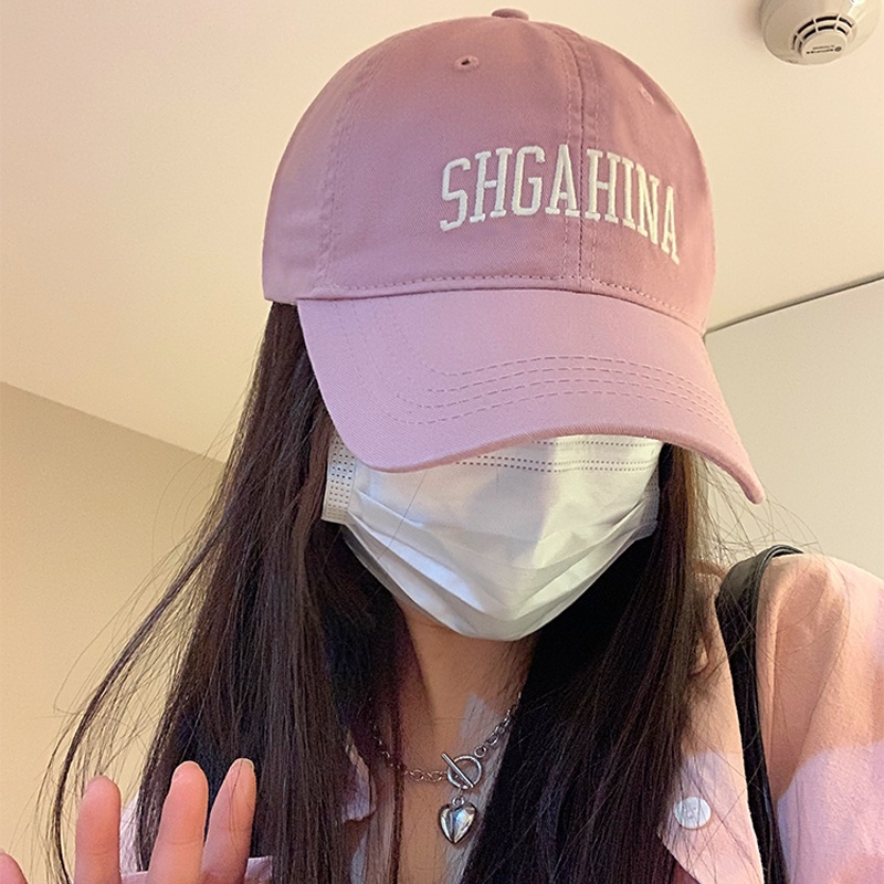 Nón Lưỡi Trai Cotton Màu Hồng Thiết Kế Mới Thời Trang Dành Cho Nữ