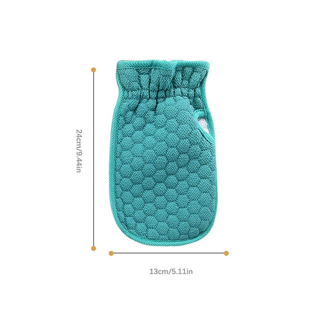 (runbu) Găng Tay Tắm Hai Mặt Mật Ong Da Nhẹ Nhàng Tẩy Tế Bào Chết Thoải Mái Unisex