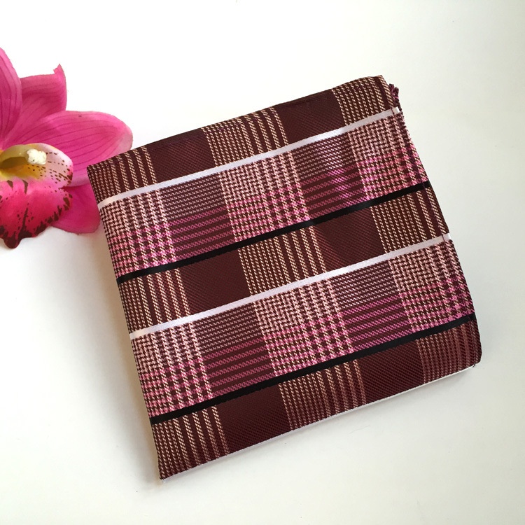 Khăn tay EFAN hình vuông họa tiết sọc chất lượng cao làm quà tặng dành cho nam