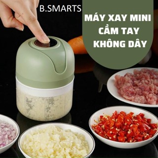 Máy Xay Thịt Cầm Tay Mini, Máy Xay Hành Tỏi Ớt Cầm Tay Chạy Bằng Điện 250ML Thiết Kế Nhỏ Gọn Tiện Lợi, Tặng Kèm Dây USB