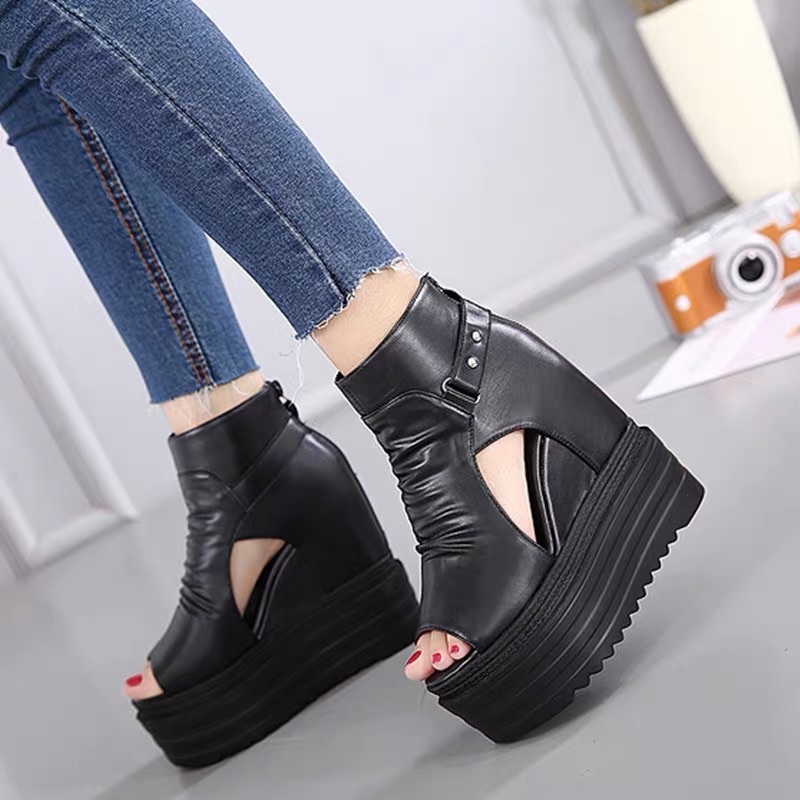 Giày nữ cao cấp đế xuồng 12cm