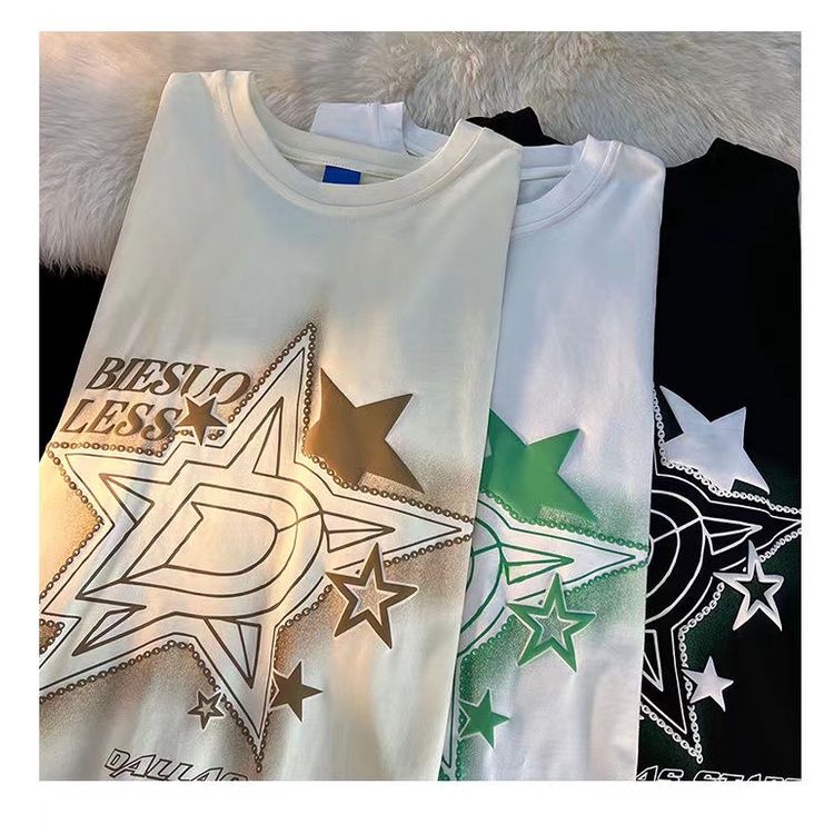 NRVP Áo Thun 100% Cotton Tay NgắN Plus Size 5XL