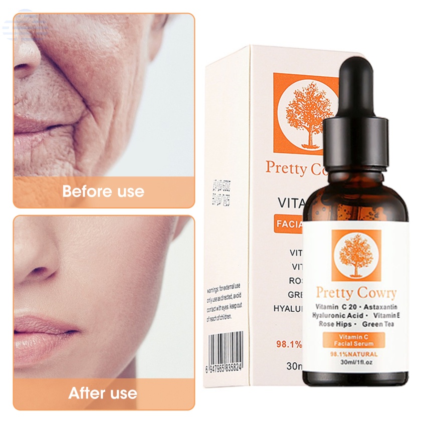 Serum vitamin C nguyên chất 100% hyaluronic acid chống lão hóa và nếp nhăn làm săn chắc da mặt
