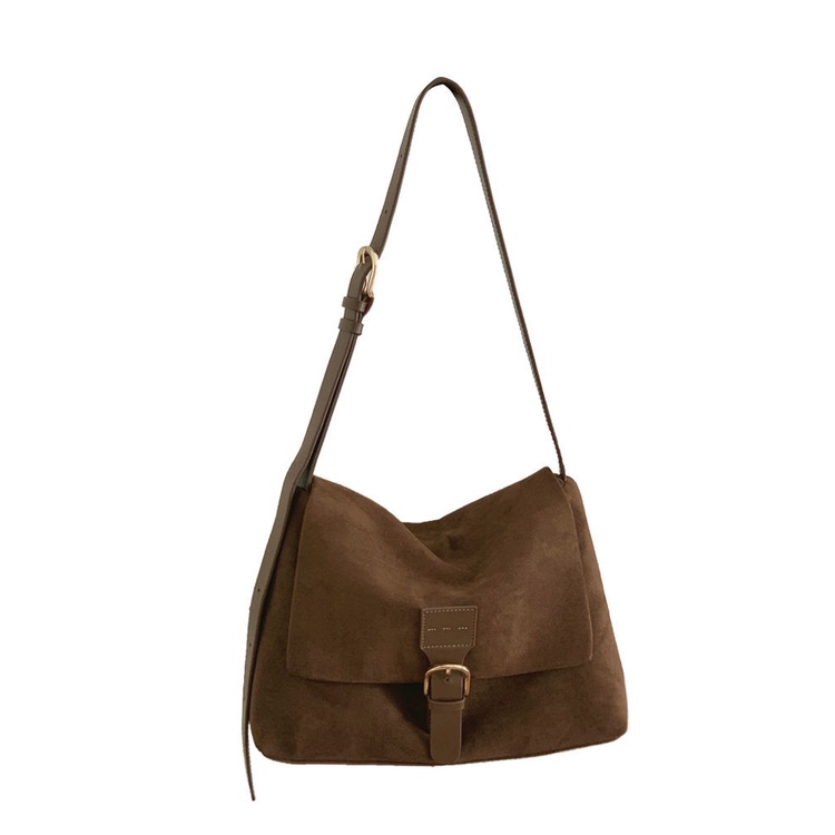 Túi Xách Da Lộn Đeo Vai Phong Cách Hàn Quốc Thời Trang Thu Đông Mới Cho Nữ