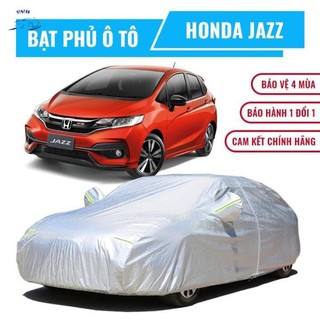 Bạt che phủ xe ô tô 5 chỗ Honda Jazz, Bạt trùm xe hơi 5 chỗ cao cấp chất liệu vải PEVA chống nắng mưa không thấm nước +
