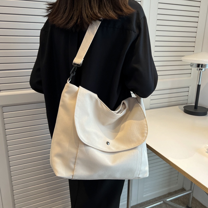 Túi Đeo Vai Bằng Vải canvas Cỡ Lớn Thiết Kế Đơn Giản Thời Trang Cho Nữ