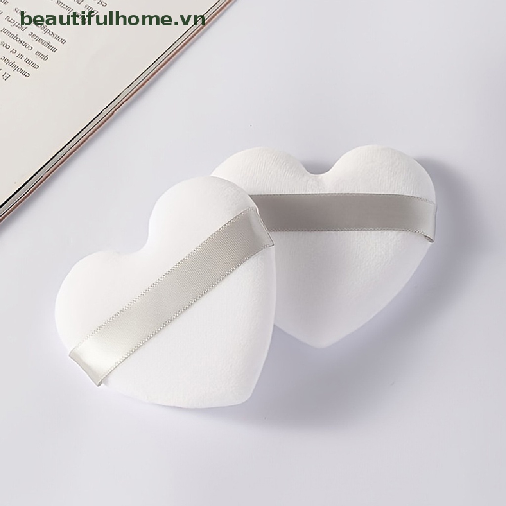 Set 2 Mút Trang Điểm Trái Tim Xinh Xắn