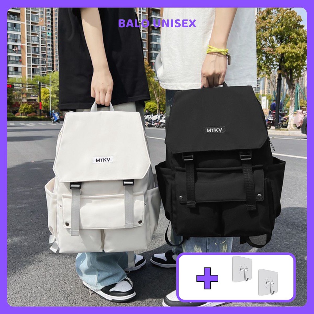 Balo MTKV Đi Học Nam Nữ Đẹp Thời Trang Ulzzang, Balo Unisex Hàn Quốc, BL78