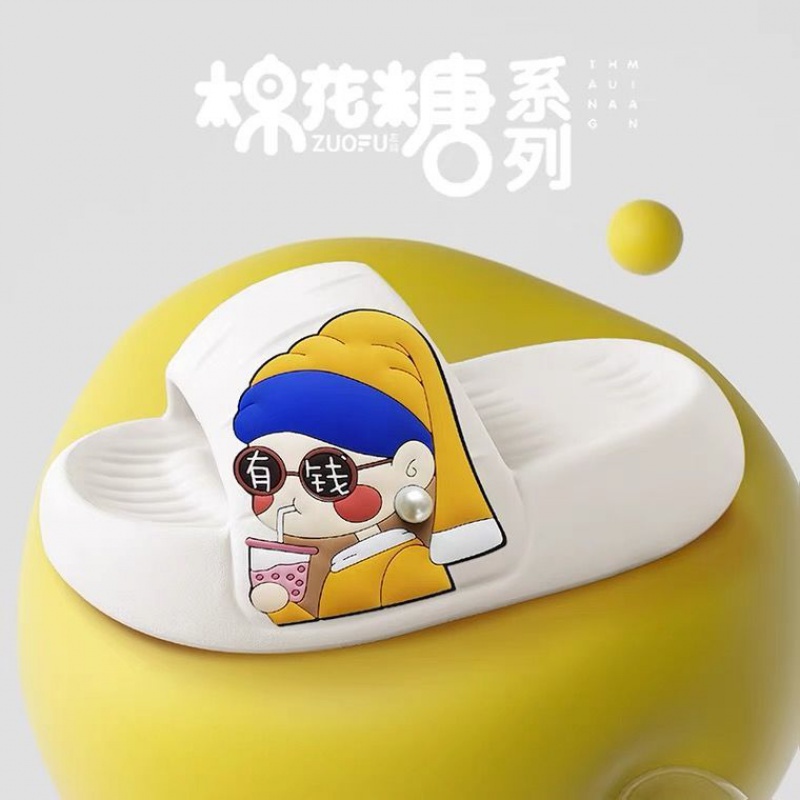 Dép Đi Trong Nhà Đế Dày Siêu Mềm Chống Trượt Họa Tiết Hoạt Hình Thời Trang Mùa Hè Cho Nữ