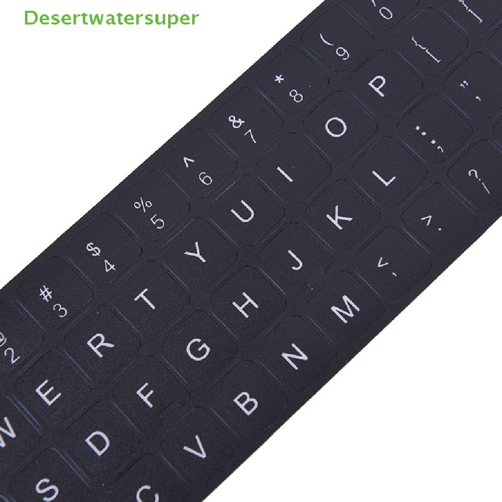 Miếng Dán Thay Thế Bàn Phím Tiếng Anh Màu Trắng Đen Cho Máy Tính Laptop