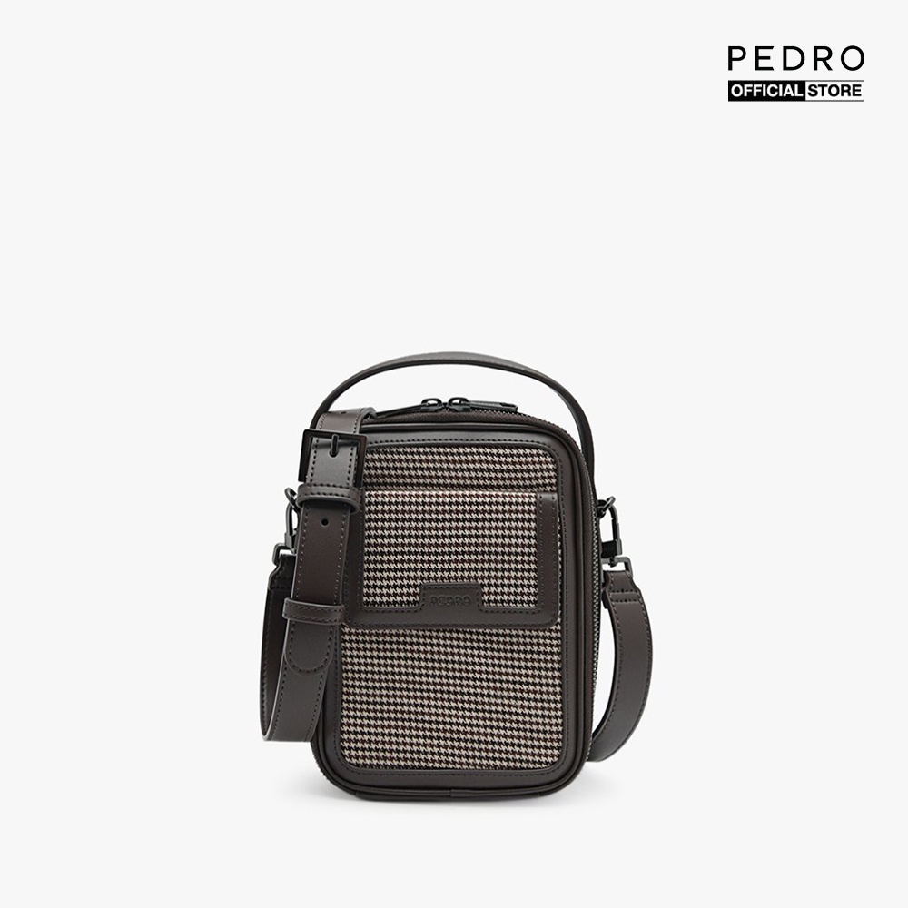 PEDRO - Túi đeo chéo nam phom chữ nhật Synthetic Leather Zipper PM2-26320161-29