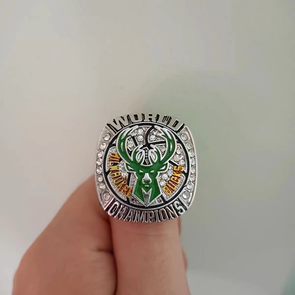 Nhẫn Đeo Tay Khắc Chữ Champion 2022nba Bucks Thời Trang Cho Nam