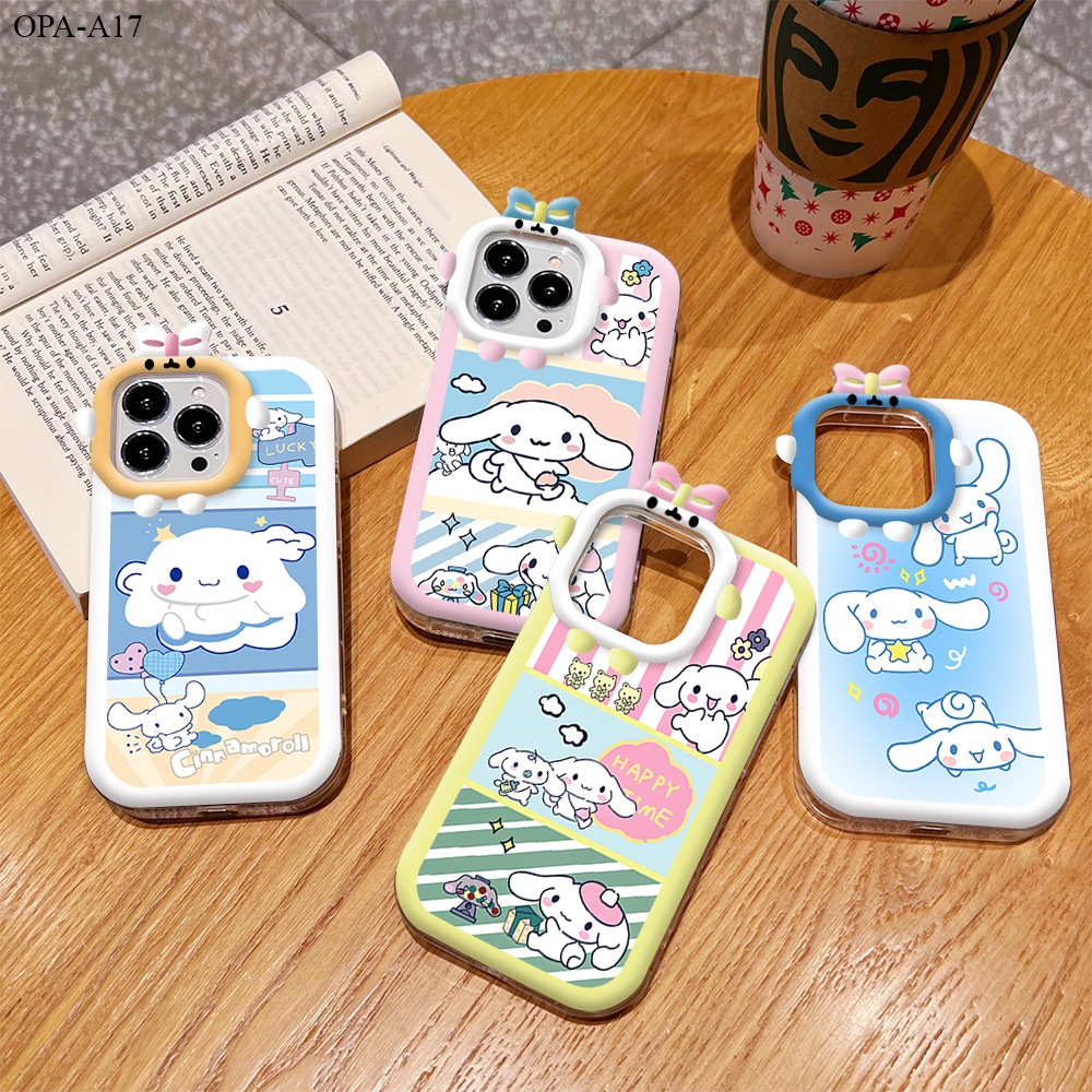 OPPO A15 A15S A16K A16E A17 A17K A3S A12E A74 A78 A95 A96 4G 5G Cho Ốp lưng điện thoại In Hình Cartoon Bow Cinnamoroll