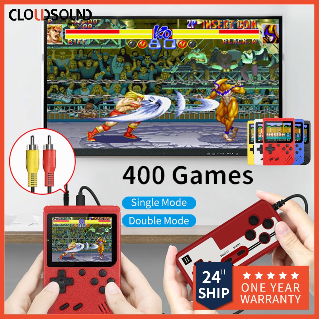 Máy Chơi Game Cầm Tay 8-Bit 3.0 Inch LCD Tích Hợp 400 Trò Chơi