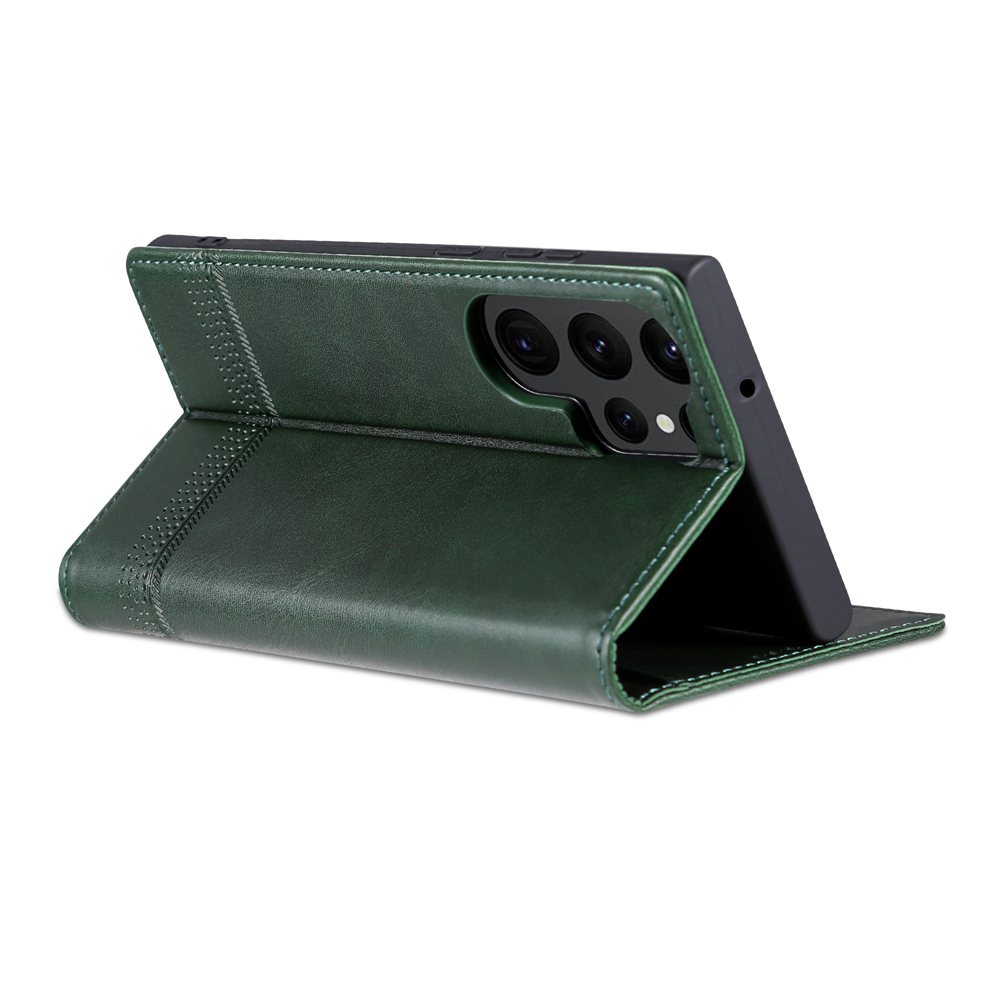 Bao Da PU Điện Thoại Nắp Lật Nam Châm Kiêm Ví Đựng Thẻ Có Thể Làm Giá Đỡ Cho Samsung Galaxy S23 S22 Ultra