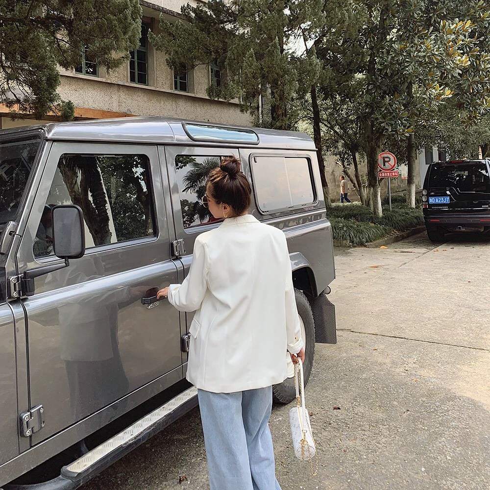 Áo khoác vest nữ, blazer nữ tay dài, phong cách hàn quốc AO001