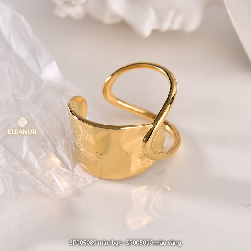 Nhẫn nữ hở Eleanor Accessories phong cách basic phụ kiện trang sức thanh lịch 5089