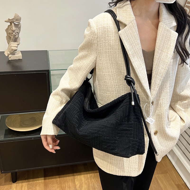 Túi Xách JASMIN NOIR Đeo Chéo Bằng Vải Nhung Đơn Giản Dành Cho Nữ