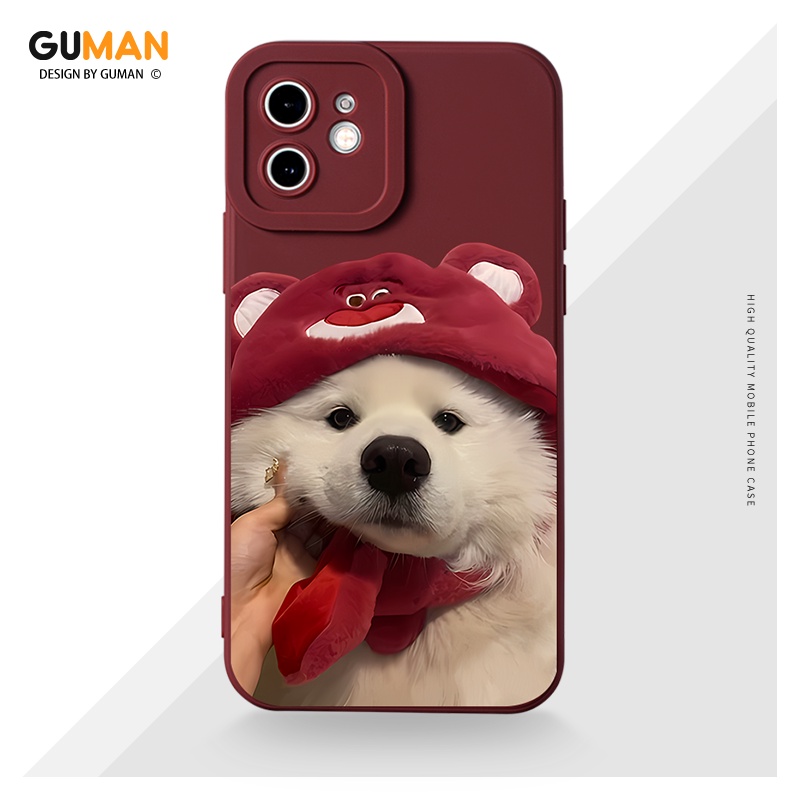 Ốp Điện Thoại GUMAN mềm chống bẩn hoạt hình cặp đôi độc lạ ngầu hình bựa đen Cho iPhone 14 13 12 11 Pro Max SE 2020 X XR XS 8 7 ip 6S 6 Plus kute XYM1533