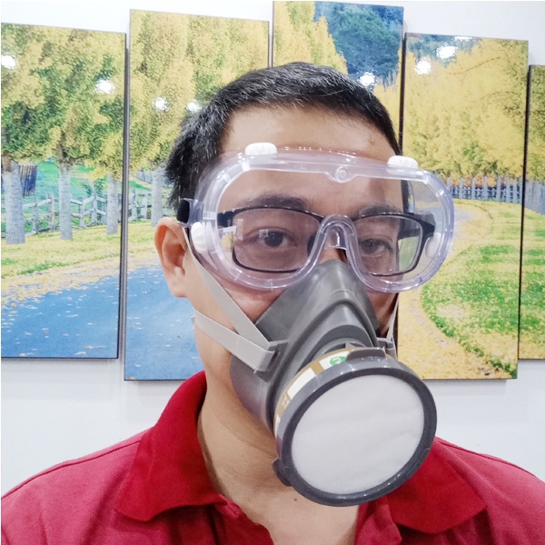 Bộ mặt nạ phòng độc 3M 3200 kèm phin lọc than hoạt tính có kính  9 chi tiết chống bụi hoá chất phòng độc phun sơn