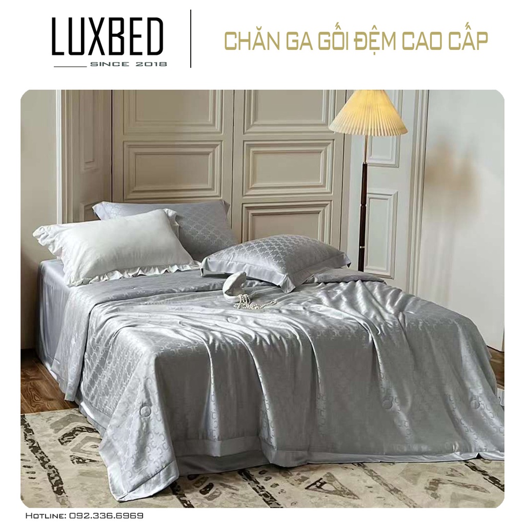 Bộ Tencel Chăn Trần Bông Microfiber siêu mềm mịn, mát lạnh (BST Mới 2023)- LUXBED