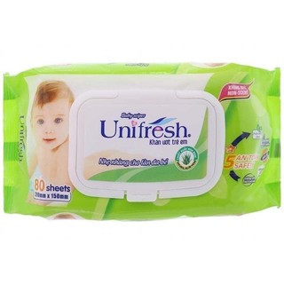 Khăn ướt Unifresh 80 tờ không mùi