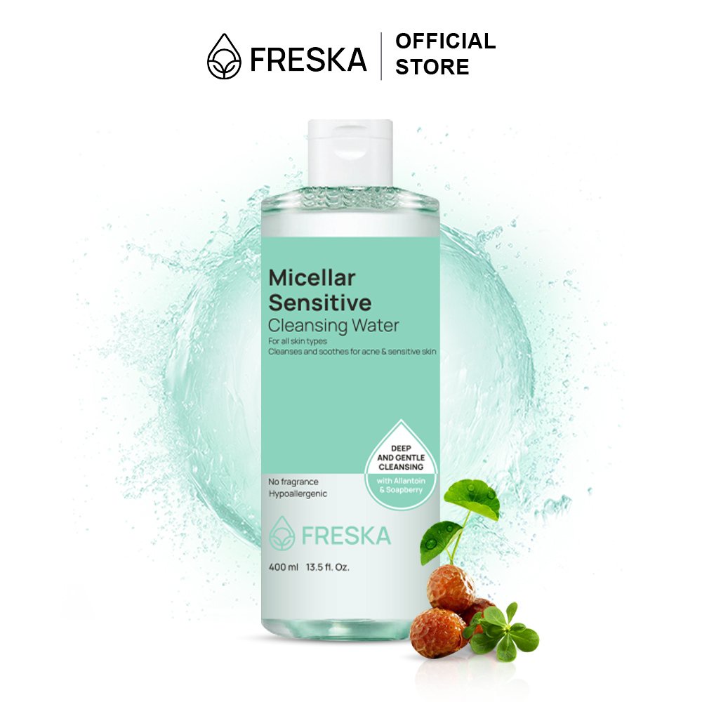 [QT KHÔNG BÁN] Freska Nước tẩy trang Micellar Sensitive Cleansing Water 400ml + Dear, Klairs nước hoa hồng Toner 30ml