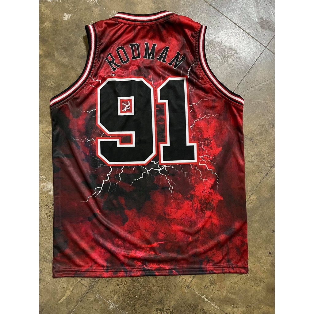 Nba Cà Vạt Nhuộm CHICAGO BULLS DENNIS RODMAN #Áo Thun Bóng Đá 91 Jersey 91 Chất Lượng Cao | Phụ Kiện Chuyên Dụng Cho Xe Hơi