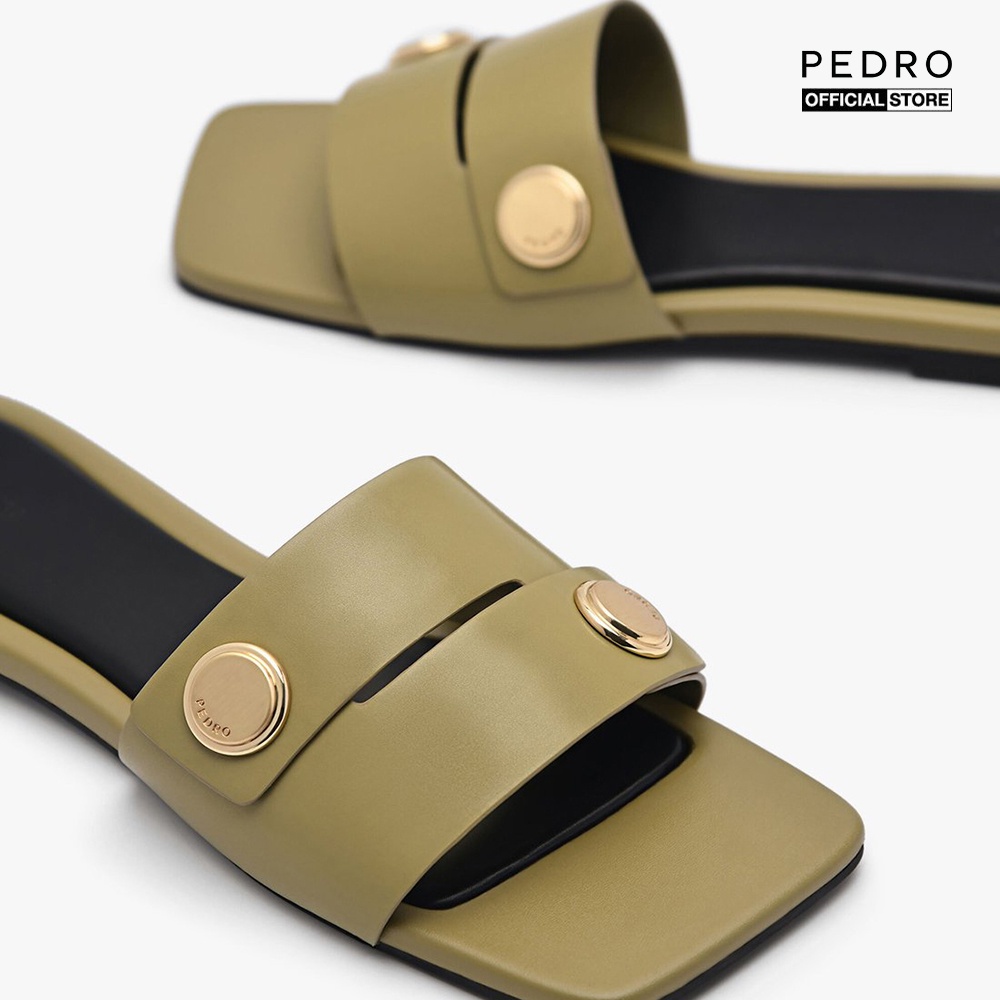 PEDRO - Dép nữ quai ngang mũi vuông hiện đại PW1-65110056-37