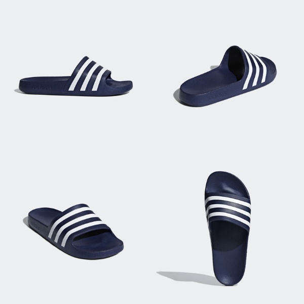 Dép chính hãng adidas adilette aqua xanh rêu nam nữ đúc nguyên khối quai ngang không thấm nước