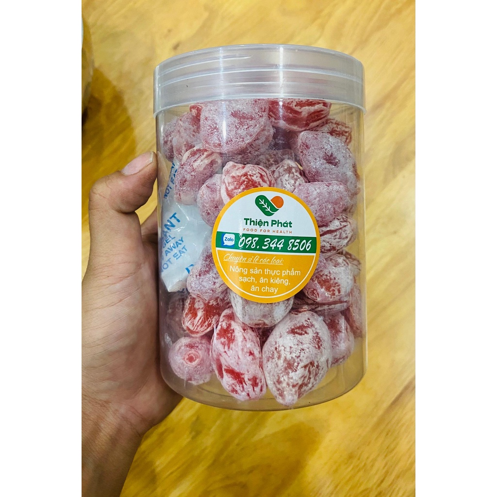 Xí Muội Đào Hồng / Ô Mai Đào chua ngọt Thiện Phát - Hộp 500gr